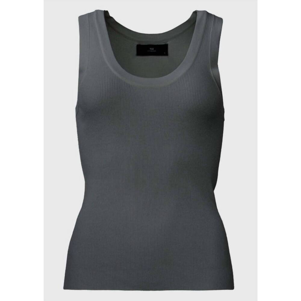 NEW WITHBLACK women's lewis ribbed tank top in phantom